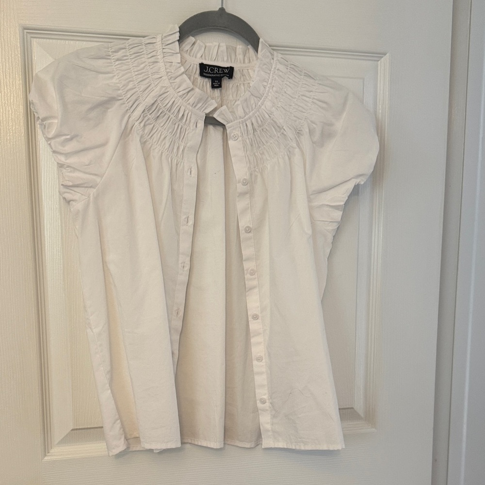 J. Crew White Women's Top XS